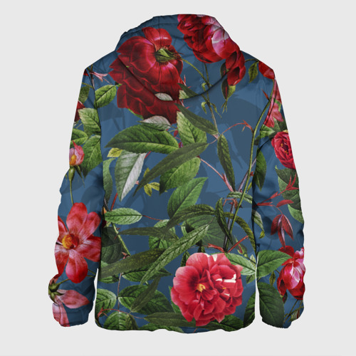 Мужская куртка 3D с принтом Цветы Розы В Саду, вид сзади #1