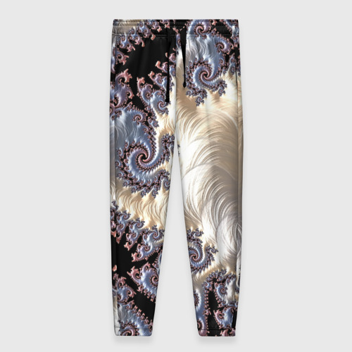 Женские брюки 3D с принтом Авангардный фрактальный паттерн / Avant-garde fractal pattern, вид спереди #2