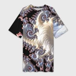 Платье-футболка 3D Авангардный фрактальный паттерн / Avant-garde fractal pattern