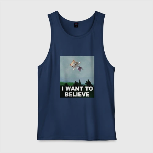 Мужская майка хлопок Neco Arc want to believe