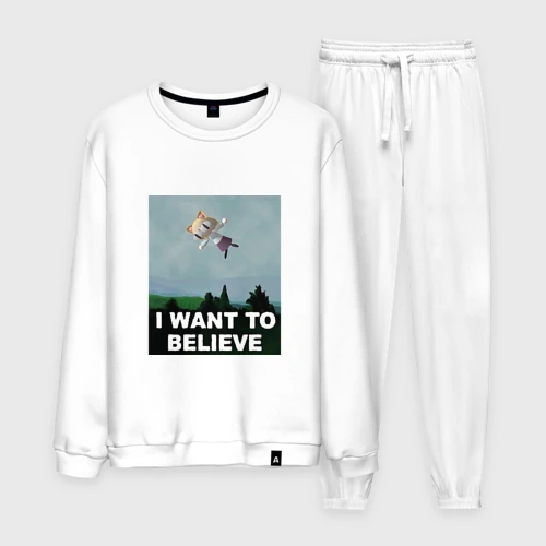 Мужской костюм хлопок Neco Arc want to believe