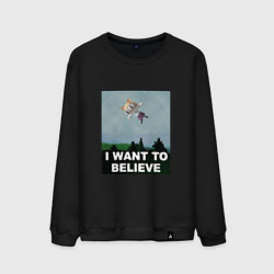 Мужской свитшот хлопок Neco Arc want to believe