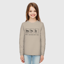 Детский лонгслив хлопок MoThEr - химические элементы - мама это важно  - фото 2