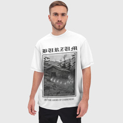Мужская футболка oversize 3D In the arms of darkness - Burzum - фото 2