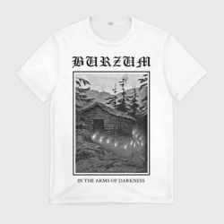 Мужская футболка 3D In the arms of darkness - Burzum