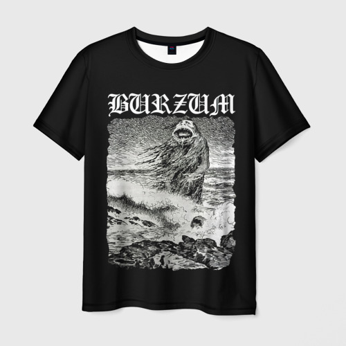 Мужская футболка с принтом Burzum - The Sea Monster, вид спереди №1