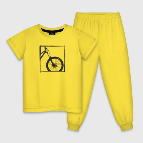 Детская пижама хлопок с принтом My bike, вид спереди #2