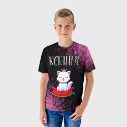 Детская футболка 3D Ксения кошка Арт - фото 2