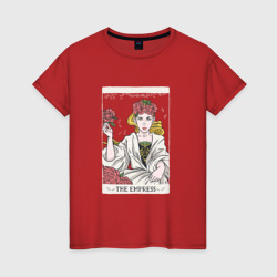 Карта Таро Императрица | Empress Tarot Card – Женская футболка хлопок с принтом купить со скидкой в -20%