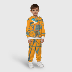 Детский костюм с толстовкой 3D Лягушка в модной куртке - фото 2