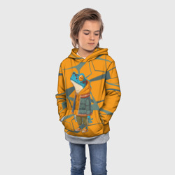 Детская толстовка 3D Лягушка в модной куртке - фото 2