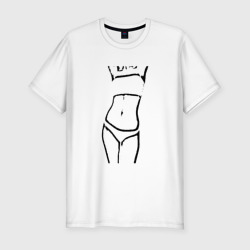 Мужская футболка хлопок Slim Фитнес для девочек