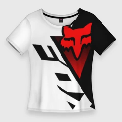Женская футболка 3D Slim Moto FOX - Мотокросс