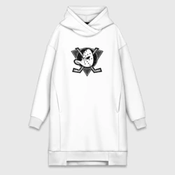 Платье-худи хлопок Anaheim Ducks Анахайм Дакс Серый