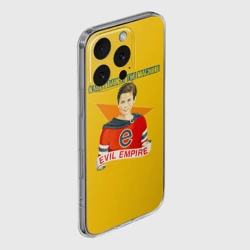 Чехол для iPhone 16 Pro Max силиконовый с защитой камеры Evil Empire - Rage Against the Machine - фото 2
