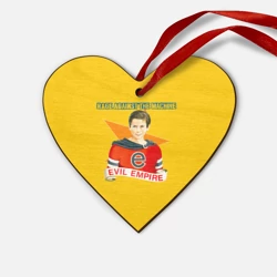 Деревянная игрушка Сердце Evil Empire - Rage Against the Machine