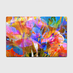 Головоломка Пазл магнитный 126 элементов Красочный цветочный паттерн Лето Colorful floral pattern Summer