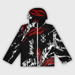 Женская ветровка 3D Berserk black mask - Берсерк чёрная маска