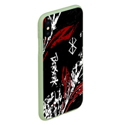 Чехол для iPhone XS Max матовый Berserk black mask - Берсерк чёрная маска - фото 2