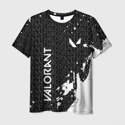 Мужская футболка 3D Valorant - Паттерн надписи