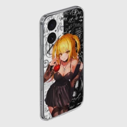 Чехол для iPhone 16 силиконовый с защитой камеры Миса с яблоком Тетрадь смерти - фото 2