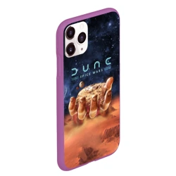 Чехол для iPhone 11 Pro Max матовый Dune: Spice Wars песчаные дюны и рука с базой - фото 2