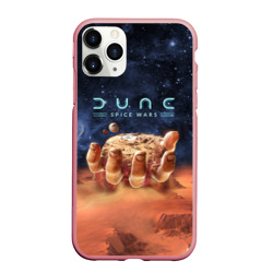 Чехол для iPhone 11 Pro Max матовый Dune: Spice Wars песчаные дюны и рука с базой