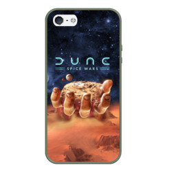 Чехол для iPhone 5/5S матовый Dune: Spice Wars песчаные дюны и рука с базой