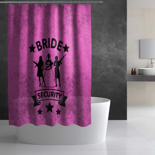 Штора 3D для ванной Bride security - фото 2