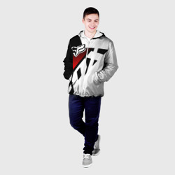 Мужская куртка 3D FOX racing - Фокс черный и белый - фото 2