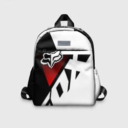 Детский рюкзак 3D FOX racing - Фокс черный и белый