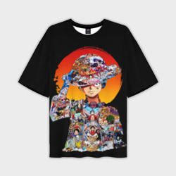 Мужская футболка oversize 3D Ван Пис арки в Луффи One piece
