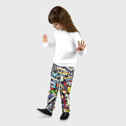 Детские брюки 3D Текстура аудиокассет - фото 2