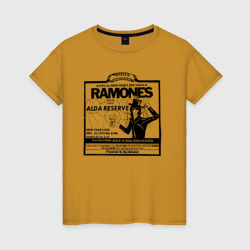 Женская футболка хлопок Live at the Palladium, NY - Ramones