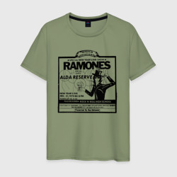 Мужская футболка хлопок Live at the Palladium, NY - Ramones