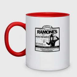 Кружка двухцветная Live at the Palladium, NY - Ramones