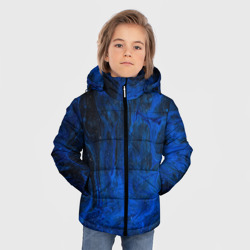 Зимняя куртка для мальчиков 3D Синий абстрактный дым - фото 2