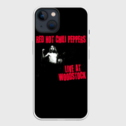 Чехол для iPhone 14 Live at Woodstock - Red Hot Chili Peppers