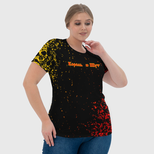 Женская футболка 3D с принтом Король и шут краски, фото #4