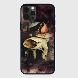 Чехол для iPhone 12 Pro Max Иероним Босх Сад земных наслаждений Фрагмент Hieronymus Bosch The Garden of Earthly Delights Fragment