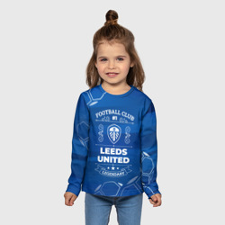 Детский лонгслив 3D Leeds United Football Club Number 1 - фото 2