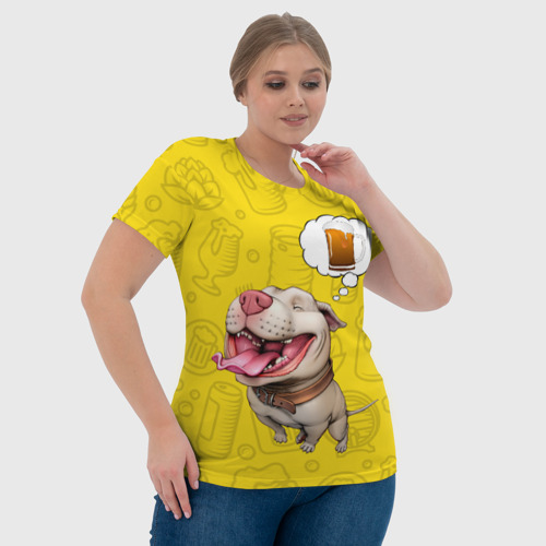 Женская футболка 3D BeerBull, цвет 3D печать - фото 6