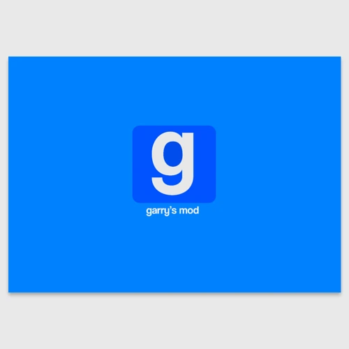 Поздравительная открытка Garry's Mod логотип