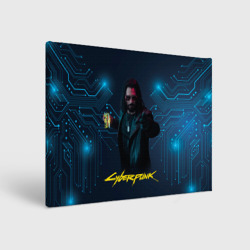 Холст прямоугольный Johnny Cyberpunk2077