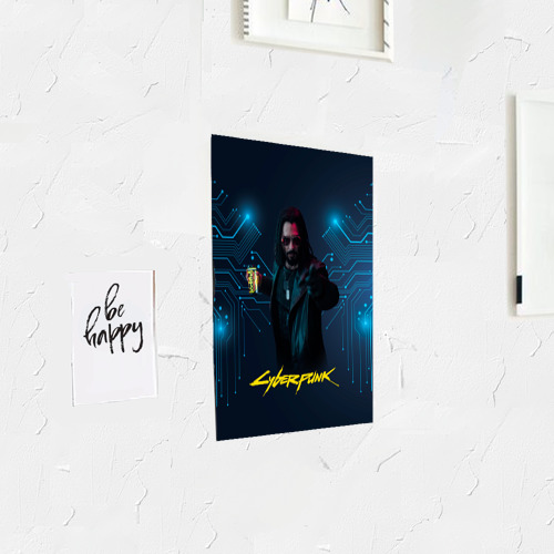 Постер Johnny Cyberpunk2077 - фото 3