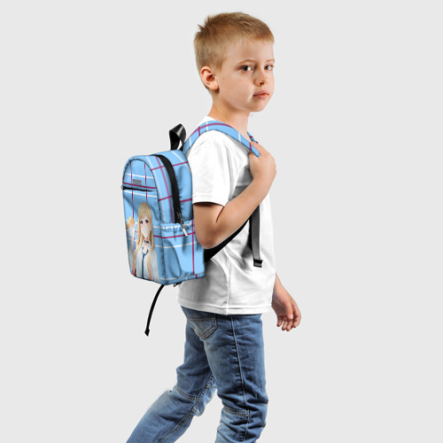 Детский рюкзак 3D с принтом МАРИН КИТАГАВА | ШКОЛЬНАЯ ФОРМА, вид сзади #1