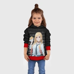 Детская толстовка 3D Марин Китагава с бургером иероглифы - фото 2