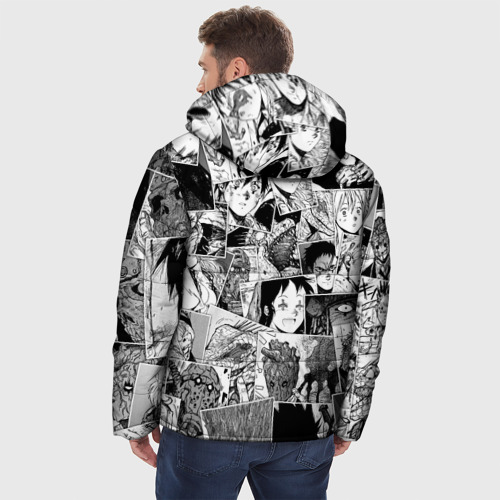Мужская зимняя куртка 3D Дорохэдоро pattern, цвет черный - фото 4