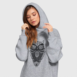 Платье-худи хлопок Сова в стиле Мандала Mandala Owl - фото 2