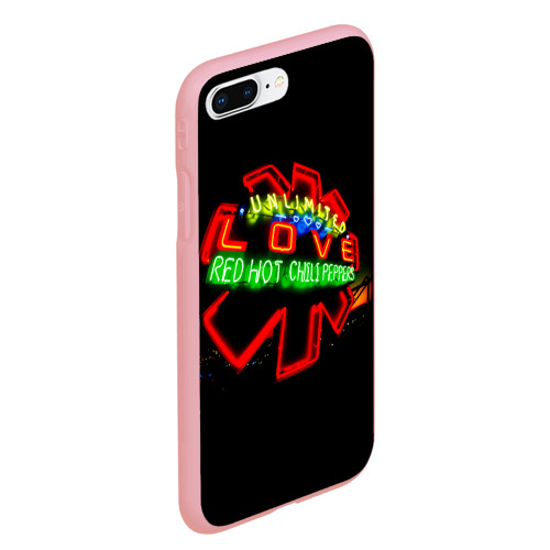 Чехол для iPhone 7Plus/8 Plus матовый Unlimited Love - Red Hot Chili Peppers, цвет баблгам - фото 3